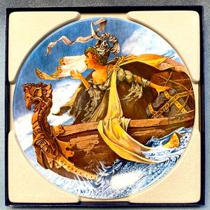 Canterbury Tales LONGTON CROWN POTTERY MAN OF LAWS TAIL COLLECTION PLATE 1981